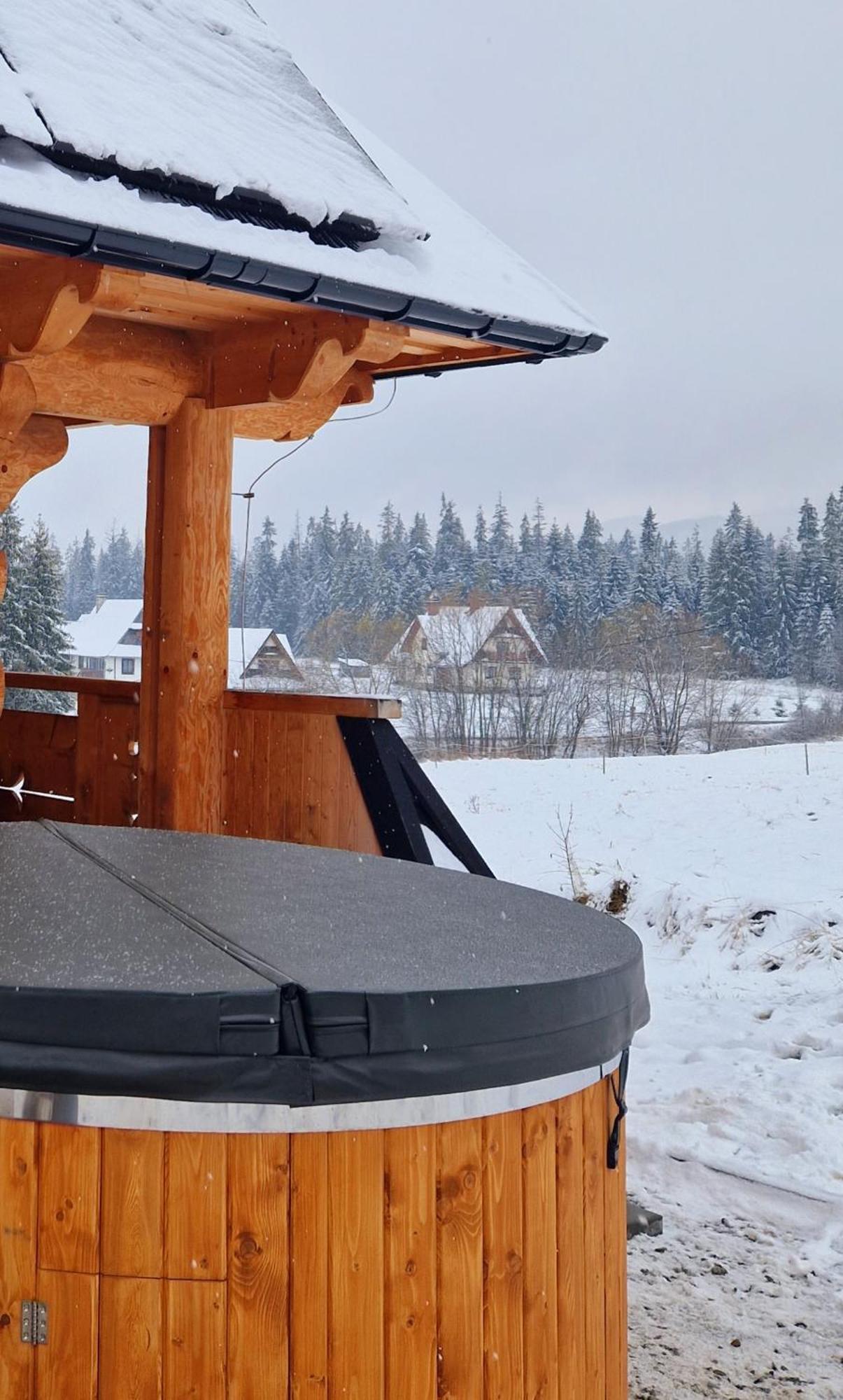 Goralski Domek Lopatowka Z Kominkiem I Bania - Jacuzzi! 穆扎希赫尔 外观 照片